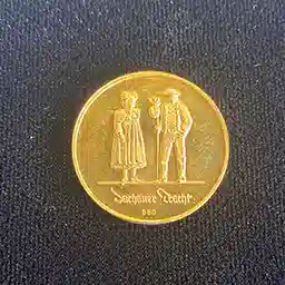 Medaille Gelbgold 980