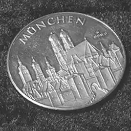 Silbermünze München 925
